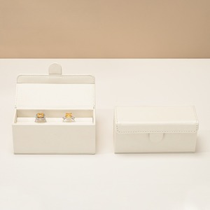 Custom <b>Ring</b> Storage <b>Box</b> New Wedding <b>Proposal</b> Pair <b>Ring</b> <b>Box</b> Velvet PU Leather Couple <b>Ring</b> Gift <b>Box</b> - Product Image 3