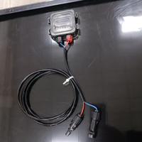 Yüksek Performanslı 190W Tam Siyah PERC Monokristal Rijit Güneş Paneli Karavan, Kamp Aracı, Tekne için Dış Mekan Kullanımı Şebeke Sistemi