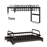 Étagère de cuisine multifonctionnelle en métal la plus vendue, égouttoir à vaisselle, support de rangement pour bols, assiettes et baguettes