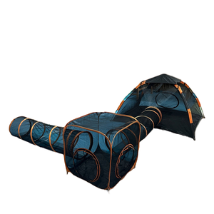 4 In 1 <span class=keywords><strong>Outdoor</strong></span> One Touch Kattenbox Met Speeltunnel En Vierkante Tent Zonovergoten Oefenspeeltuin Voor Honden Fretten - Product Image 1