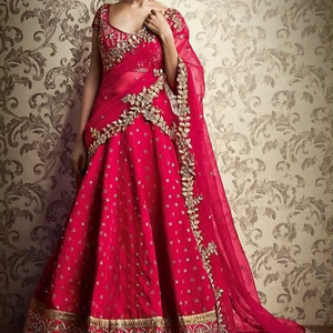 Elegante y hermoso vestido Lehenga Choli con bordado pesado zardozi trabajo para fiesta/boda-2019 - Product Image 6