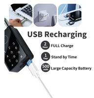 BT TUYA Cadenas d'empreintes digitales sans clé en alliage de zinc durable Sac étanche Suitacse Bikelocker Serrure de sécurité de porte