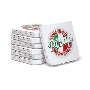 6 7 8 10 12 16 inç toptan özel logo fiyatları pizza kutusu tedarikçisi boyutu kağıt ambalaj siyah kraft pizza kutusu