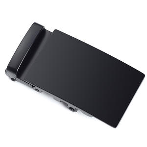 Venta al por mayor Gran oferta tamaño interior 36mm aleación de zinc personalizada logotipo en blanco Color negro hebilla de cinturón automática - Product Image 3