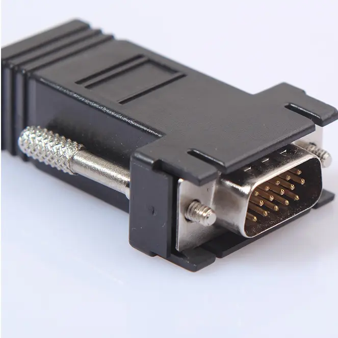 Adaptador VGA para Rj45 Transmissor de cabo VGA para Rede Adaptador VGA para Rj45