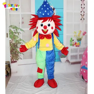 Jouissance CE joyeux cartoon clown costume de mascotte adulte costume de clown pour la fête