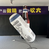 Ballon publicitaire gonflable en forme de bouteille de bière, conception personnalisée OEM, PVC durable pour la promotion de la marque et les événements