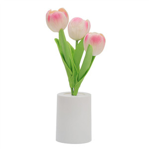 Hogar sala de estar decorativa artificial Rosa flor con <span class=keywords><strong>maceta</strong></span> simulación ramo lámpara boda adornos - Product Image 5