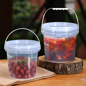 Cubeta de Plástico PP Transparente Hermética a Prueba de Fugas de 1 a <span class=keywords><strong>20</strong></span> <span class=keywords><strong>Litros</strong></span> para Envasado de Alimentos y Agua, Venta al Por Mayor - Product Image 1