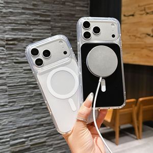HEYBINGO Custodia Magnetica in Cristallo <span class=keywords><strong>per</strong></span> Telefono, Cover Protettiva in TPU Acrilico Anti-Caduta <span class=keywords><strong>per</strong></span> <span class=keywords><strong>iPhone</strong></span>, Confezione Retail, Ordine Piccolo Lotti - Product Image 4