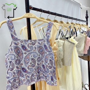 Ukay all'ingrosso di seconda mano bretelle Top Sexy signore Casual morbido usato vestiti balle per le donne - Product Image 4