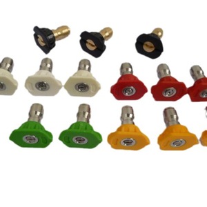 Boquilla de Conexión Rápida G1/4 de Acero Inoxidable de Alta Presión, Cabezal de Pistola de Agua de Color en Forma de Abanico Lineal para Limpiadores de Alta Presión para Automóviles - Product Image 1