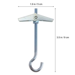 Crochets de <span class=keywords><strong>plafond</strong></span> en acier au carbone <span class=keywords><strong>pour</strong></span> plaques de plâtre, boulons à ressort, crochets à aile, supports <span class=keywords><strong>pour</strong></span> installation murale et <span class=keywords><strong>plafond</strong></span>, fixations <span class=keywords><strong>pour</strong></span> murs creux - Product Image 2