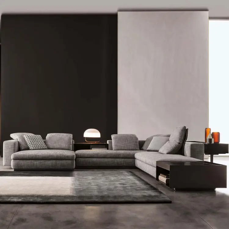 Evergo-Conjunto de sofás de cuero, moderno, estilo italiano, nuevo diseño, nórdico