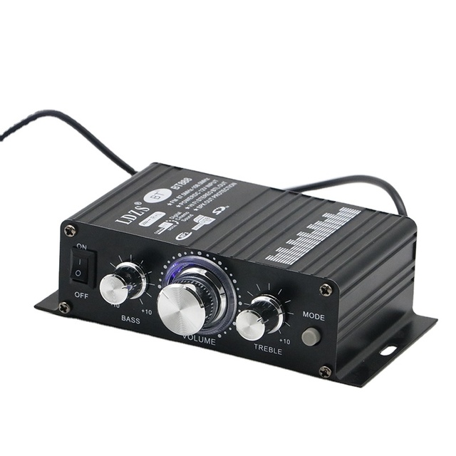 BT-888 Mini Portable Professional Subwoofer Speaker 12V Power Audio Car Amplifiers