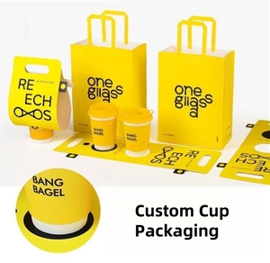 Portavasos Personalizado para Bebidas, Portavasos de Cartón para 1 o 2 Vasos de Café para Restaurantes y Cafeterías - Product Image 6