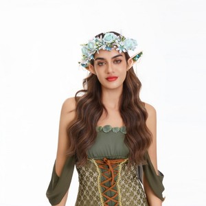<span class=keywords><strong>Couronne</strong></span> de <span class=keywords><strong>fleurs</strong></span> artificielle hawaïenne en soie <span class=keywords><strong>pour</strong></span> mariage et décoration capillaire de fête - Product Image 3