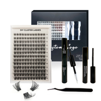 Kit de cils en grappe personnalisés en gros – Kits de cils en grappe DIY personnalisables avec logo sur mesure