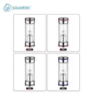 SOUDRON nouvelle vente chaude OEM bouteille <span class=keywords><strong>d</strong></span>'<span class=keywords><strong>eau</strong></span> en verre alcalin 250ml plusieurs couleurs bouteille en verre <span class=keywords><strong>d</strong></span>'<span class=keywords><strong>eau</strong></span> Portable - Product Image 3