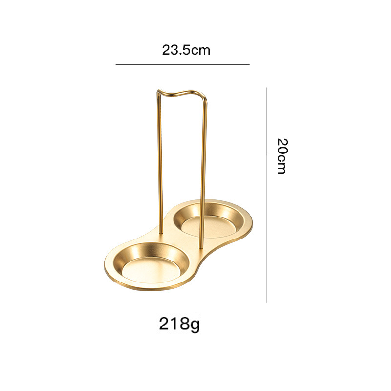 Supporto in metallo dorato