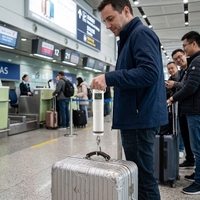 Balance numérique de bagages portable, écologique, légère, de remplacement, en plastique, tendance, de luxe, pesée précise pour les voyages à l'aéroport