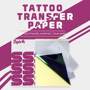 Papier transfert pour <span class=keywords><strong>tatouage</strong></span> Spirit Master, feuilles <span class=keywords><strong>de</strong></span> copie <span class=keywords><strong>de</strong></span> pochoir, papier thermique au <span class=keywords><strong>carbone</strong></span> pour <span class=keywords><strong>tatouage</strong></span>, format A4 - Product Image 2