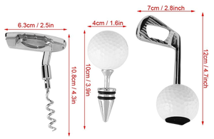 <strong>Golf</strong>-Themed Manual Wine Bottle Opener with Zinc Alloy Handle <strong>Corkscrew</strong> for Weddings Birthdays and Days Wine Gift Set - Product Image 6