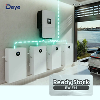 Batterie murale Deye RW-F16 Lifepo4 51.2v 314ah Batterie au lithium 15kwh 16kwh Système de batterie domestique Deya Powerwall ESS