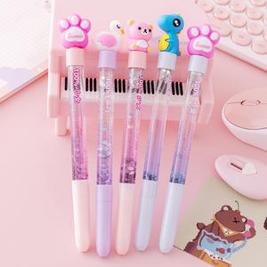 Stylo créatif pour fille, forme d'animal amusante, dessin animé mignon, plastique coloré, stylo neutre pour étudiant, retour à l'école, vente en gros, fête, <span class=keywords><strong>photo</strong></span> - Product Image 3