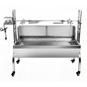 Asador de carbón de acero inoxidable <span class=keywords><strong>para</strong></span> cerdos y corderos, asador giratorio, parrilla de carbón <span class=keywords><strong>para</strong></span> cerdos - Product Image 2