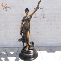 Statue personnalisée en fibre de verre en résine Sculpture pure et sacrée déesse de la justice