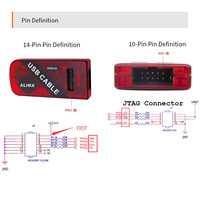 Cable de Plataforma ALINX AL321 USB Blaster JTAG para Descarga de Programas para Chips XILINX AMD FPGA