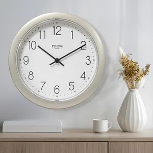 8.9 Inch Modern Quartz Design Round Wall Clocks Silent Non-Ticking 3D PP Home Decorative Indoor Office Living Room