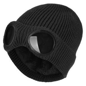 قبعات صوفية محبوكة مزينة بتصميم النظارات الشمسية للبيع بالجملة، قبعات دافئة للرياضات الخارجية وملابس الشارع، قبعات شتوية للرياضات والتزلج - Product Image 4