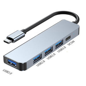 USB <span class=keywords><strong>3</strong></span>,0 <span class=keywords><strong>Hub</strong></span> tipo C USB OTG 4 puertos Multi Splitter adaptador portátil accesorios USB3.0 4 Por <span class=keywords><strong>HUB</strong></span> para <span class=keywords><strong>Xiaomi</strong></span> Lenovo Macbook Pro - Product Image 2