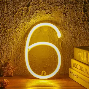 Profesyonel üretici ucuz numarası 6 parti için Led Neon ışık dekorasyon ışıklandırma