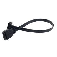 Cable de extensión USB 3,0, Conector de 90 grados, 20 pines, Panel de chasis montado para ordenador