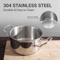 Casserole en acier inoxydable 304 avec couvercle en verre, cuiseur à pâtes, trous de drainage fins et grossiers, casserole multifonction, fourniture d'usine