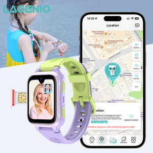 LAGENIO Ultra-thin 4G <b>Digital</b> Kids Watches GPS+LBS+A_GPS+WIFI NIO AI Writing Assistant Video Call Reach Smart Watch for Children - Product Image 1