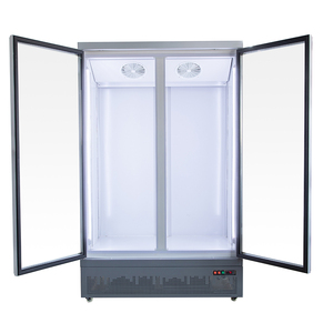 <span class=keywords><strong>Vitrine</strong></span> réfrigérée verticale à double porte vitrée pour boissons, avec éclairage LED - Product Image 6