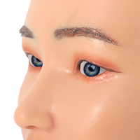 Masque de tête en silicone avec poitrine adaptée à la fête et au soutien du rôle Cos Personnaliser les masques féminins artificiels pour travestis