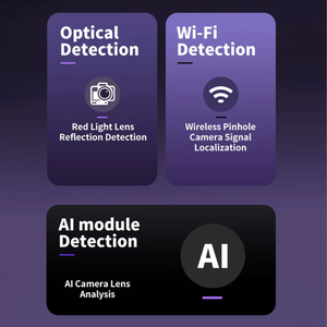 Détecteur de <span class=keywords><strong>caméra</strong></span> <span class=keywords><strong>espion</strong></span> AI portable en gros – Idéal pour les hôtels, propriétés, salles de bain et bureaux - Product Image 4