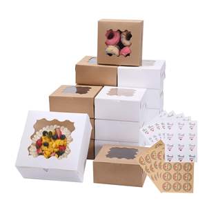 Cajas Personalizadas para Cupcakes y Postres - 4x4x2.5 Pulgadas, Color Personalizado, Papel <span class=keywords><strong>de</strong></span> Grado Alimenticio, Materiales Reciclados, con Relieve - Product Image 5