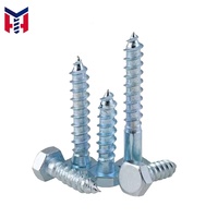 M10x120 Hex Wood Screw Timber Screw Construction Fastener for Connecting Wooden Furniture or Appliances
