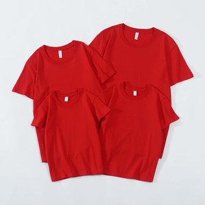 T-shirts publicitaires en coton peigné à col rond, uniformes de travail d'équipe, coupe ample à manches courtes, avec logo imprimé - Product Image 4