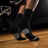 Chaussettes de basketball d'élite personnalisées avec logo, vente en gros, chaussettes athlétiques rembourrées anti-humidité