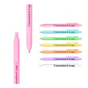 Wholesale <b>Macaron</b> Color Gel Ink Pens Custom Logo Promotional Advertising Pens for Office School Corporate Gifts - Product Image 5