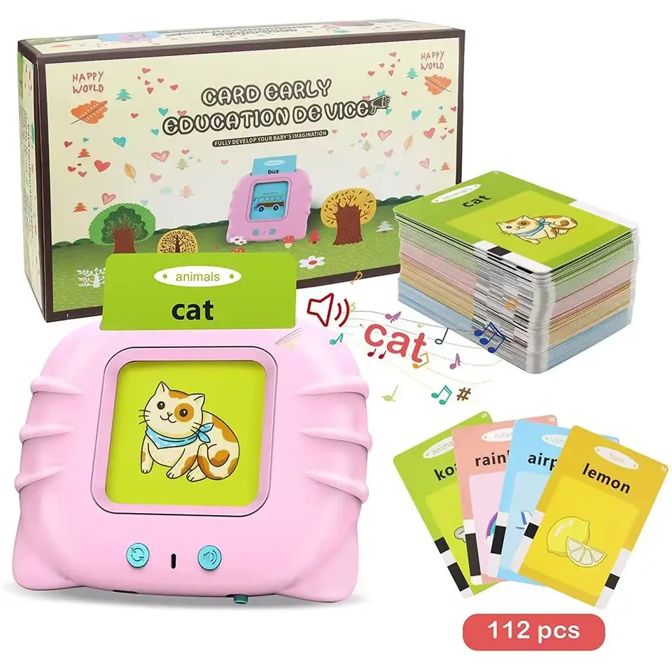 Hot Sales Kids Early Educational English Sight Words Learning Machine Talking Flash Cards Device