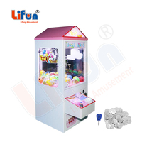 Guangzhou Lifun Mini machine à griffes de table pour petites poupées, à monnayeur, pour enfants, en métal et verre trempé, CE