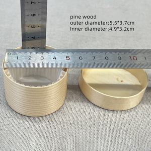 Boîte à gâteau basque ronde en bois de pin, 2, 3 et 4 pouces, emballage pour pâtisserie, boîte cadeau pour gâteau et bonbons - Product Image 4